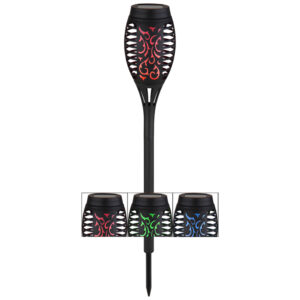 Szolár napelemes leszúrható műanyag @ lámpa RGB színváltással is rendelkezik