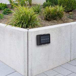 Szolár lámpa műanyag fekete műanyag@ átlátszó színekben pompázik