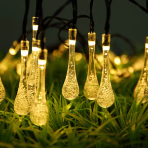 Szolár világítólánc műanyag fekete/@ átlátszó színűek nyomáskapcsoló