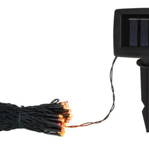 Szolár világítólánc műanyag fekete/@ sötétzöld/átlátszó színűek