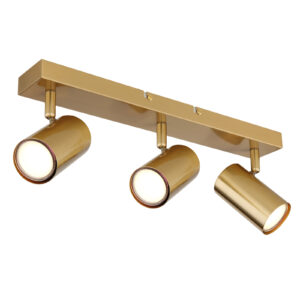 SPOTLÁMPA FÉM CSISZOLT ARANY SZÍNŰ HXSZXM: 410X60X120MM, 3X GU10 35W 2
