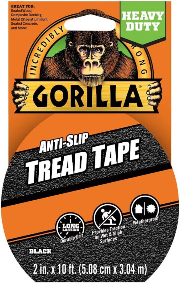 CSÚSZÁSGÁTLÓ SZALAG 3m x50mm@ GORILLA TREAD TAPE FEKETE