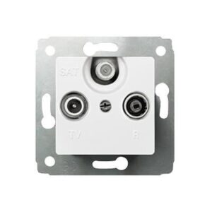 Cariva TV-RD-SAT aljzat végz 14dB keret nélkül fehér