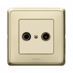 CARIVA TV/R csatlakozóaljzat végzáró 1dB komplett bézs