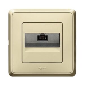 CARIVA RJ11 telefonaljzat komplett bézs