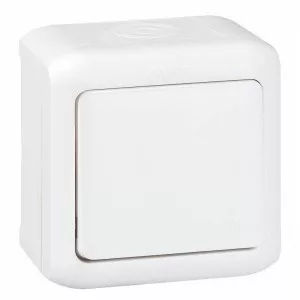 FORIX 107 keresztváltókapcsoló IP44 fehér 10A 250V falon kívüli