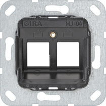 GIRA 5604-00 mod jack4 2-es tartógy