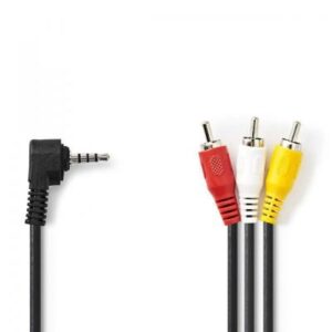 AV JACK 3.5MM - 3x RCA KÁBEL, 2M (C Nedis