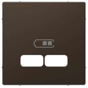 MERTEN USB töltő burkolat, D-LIFE, mokka metál