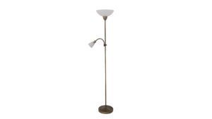 PEARL állólámpa E27 60W+E14 40W BRONZ búra kicsi :9584 búra nagy :9585