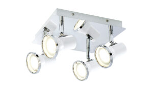 STEVE spot LED GU10 4X4 5W fehér/króm IP44