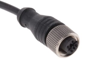 Szerelt kábel RS PRO 5m M12 4W anya lezáratlan 250V 4A IP67