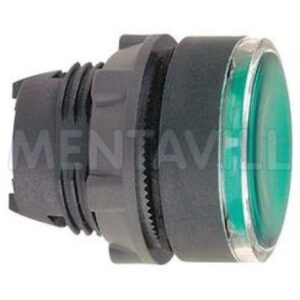 Nyomógombfej zöld műanyag IP66