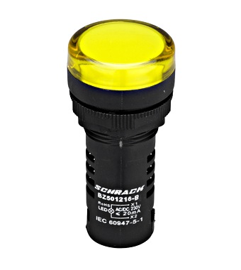 JELZŐLÁMPA SÁRGA LED 230V/AC