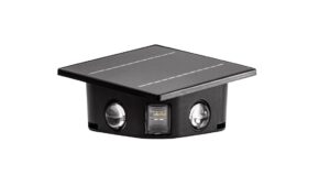 Napelemes kerti falilámpa 0,4W 3000K 36lm IP44 3,7V/1300mAh Li