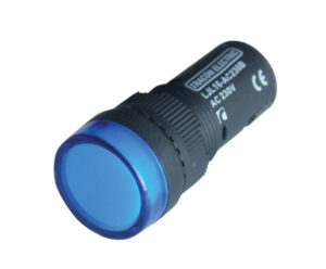Jelzőlámpa 16mm-es LED-es 230V kék AC/DC