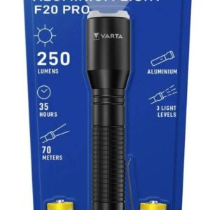 ELEMLÁMPA LED + 2xAA VARTA ALUMINIUM LIGHT F20 ELEMLÁMPA