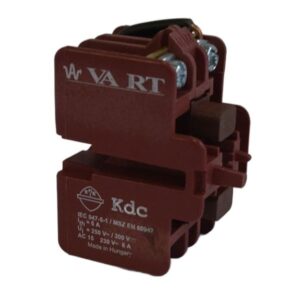 KDC érintkezőelem 1Z - 1NY alaplapra, kettős KI-BE nyomófejhez