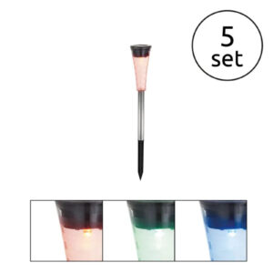 Szolár leszúrható rozsdamentes fáklya* O40, H:270