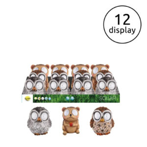 Szolár színes figurák bagoly sün 80*