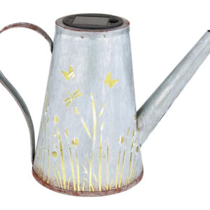 Szolár lámpa világos kék antik rozsda@ színű műanyag fekete külsejével