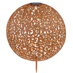 Szolár leszúrható rusztikus gömb *