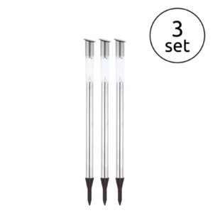 Szolár leszúrható lámpa rozsdamentes*