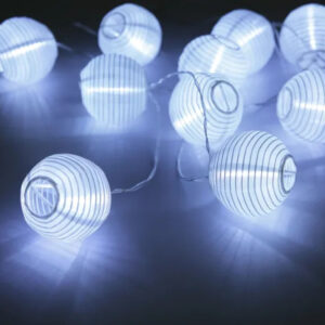 Szolár lampion fehér füzér 3m 10×0,*