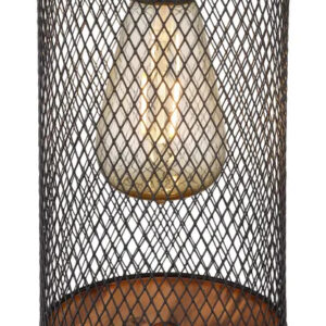 Szolár világosbarna fa natúr színű @ műanyag fekete matt fémhálós fekete