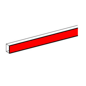 DLP kábelcsatorna fedél alumínium 130mm 2m/db