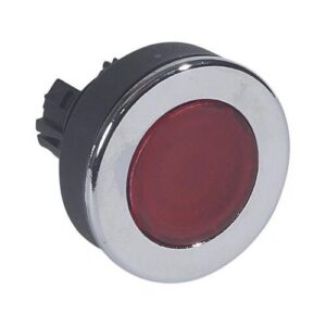 OSMOZ extralapos világító nyomógomb piros átm.30mm