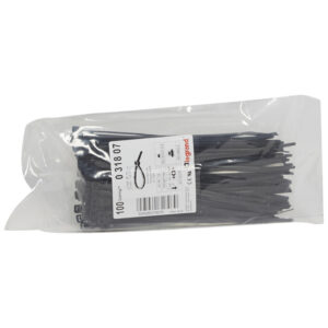 Kábelkötegelő 180x4,6 fekete 100db/csomag