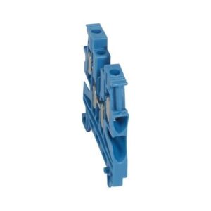 VIKING3 sorkapocs 4.0mm2 kék 1 emeletes csavarral 2 be- és 2 kimenettel