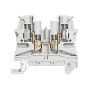 VIKING3 sorkapocs 4.0mm2 szürke 1 emeletes csavarral 2-2 be/ki menet