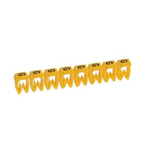 Kábeljelölő CAB3 6.0 g sárga 20db/csomag