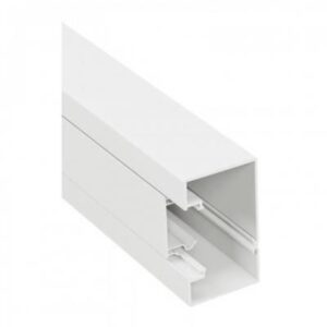 DLP-S kábelcsatorna 85x50mm, 45-ös szerelvényhez, fehér merev fedéllel 2m/db