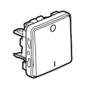 PLEXO 102 betét+billentyű fehér IP55 antimikrobiális, fehér, 10A