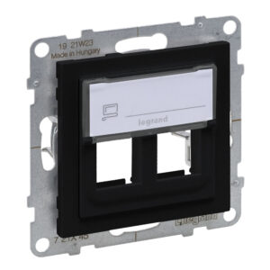 SUNO 2xKEYSTONE adapter fekete