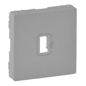 VALENA LIFE elővezetékezett USB adatátviteli csatlakozóaljzat burkolat, alumínium