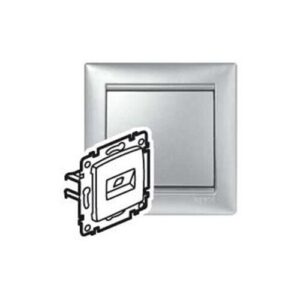VALENA telefon 2xRJ45 CAT6 UTP alumínium
