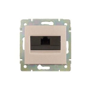 VALENA telefon 1xRJ45 CAT6 UTP elefántcsont