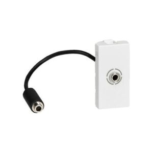 PRMOSAIC 3,5mm jack alj 1modulos fehér elővezetékezett