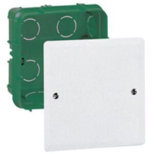 BATIBOX komplett elágazódoboz 85x 85x40mm, csavarral és fedéllel