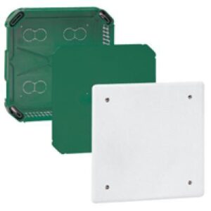 BATIBOX komplett elágazódoboz 175x175x40mm, csavarral és fedéllel