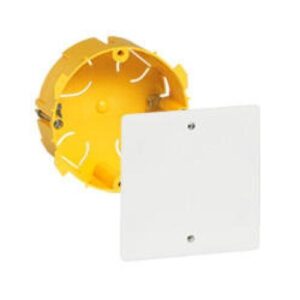 BATIBOX elágazódoboz 85x85x40mm, gipszkartonba, csavarral és fedéllel