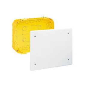 BATIBOX elágazódoboz 115x115x40mm, gipszkartonba, csavarral és fedéllel