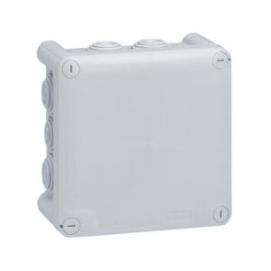 Kötődoboz 130x130x74mm falon kívüli, membrános, IP55, csavaros fedél, PLEXO