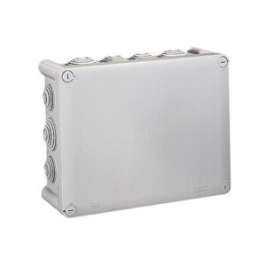 Kötődoboz 220x170x86mm falon kívüli, membrános, IP55, csavaros fedél, PLEXO