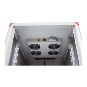 EVOLINE 19 tetőventilátor+termosztát készlet fali hálózati rackszekrényhez 4 ventilátoros