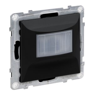 SUNO mozgásérzékelős kapcsoló,2 vezetékes IP44 100W,120° fekete